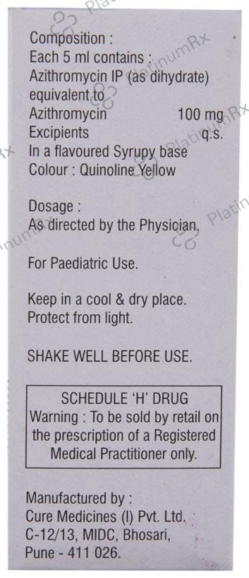 Azitus XL 100mg Suspension 30ml
