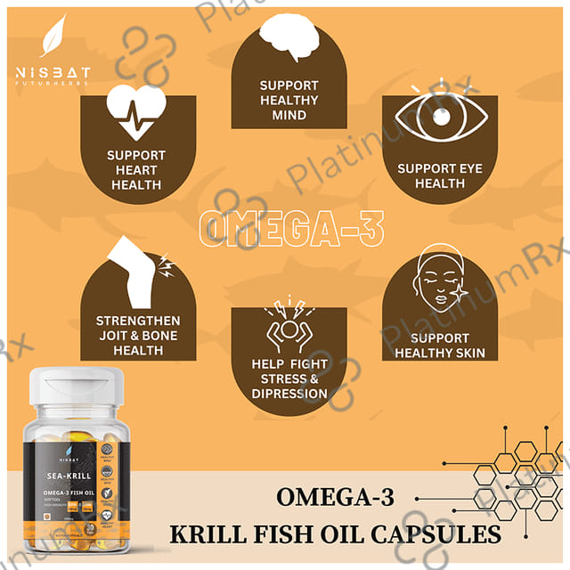 Nisbat Futurherbs Sea Krill Omega 3 Fish Oil 500mg Capsule 30s
