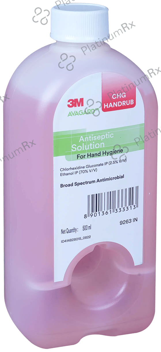 3M Avagard CHG Handrub Hand Sanitizer Antiseptic Solution 500 Sanitizer