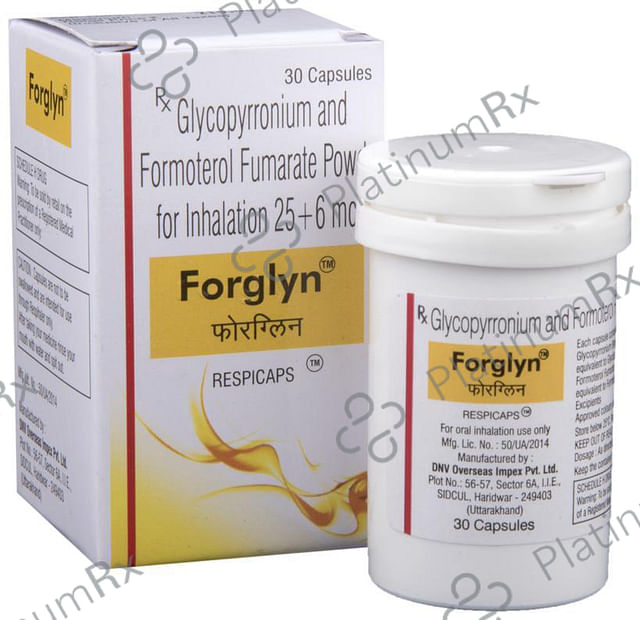 Forglyn 6/25mcg Respicap 30s