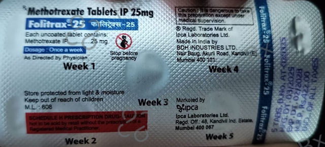 Folitrax 25mg Tablet 5s