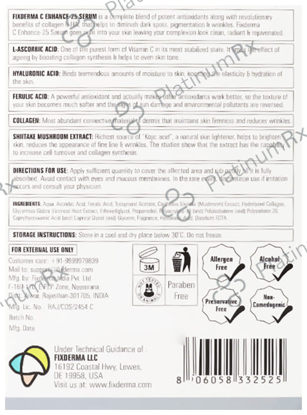 Fixderma C Enhance 25 Serum 15gm