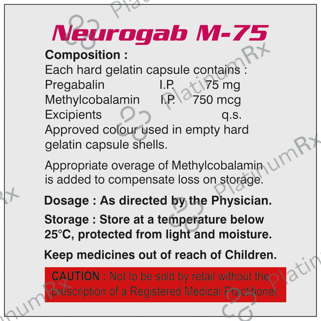 Neurogab M 75 Capsule