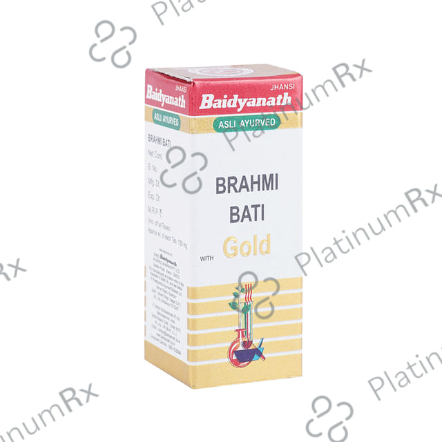 Baidyanath (Jhansi) Brahmi Bati with Gold 10 tablets