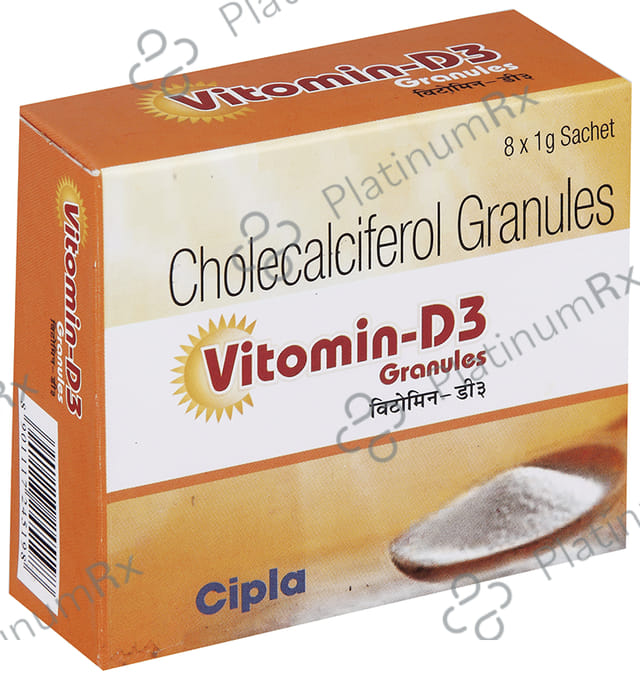 Vitomin D3 60000IU Granules 1gm
