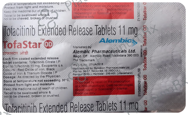 Tofastar OD 11mg Tablet 14s