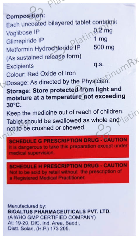 Glycilock Trio 1/500/0.2mg Tablet SR 10s