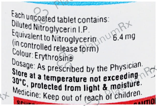 GTN Sorbitrate 6.4mg Tablet CR 30s