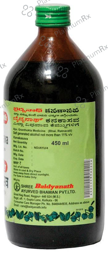 Baidyanath Kanakasava Liquid 450ml