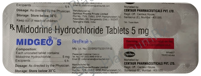 Midgeo 5mg Tablet 10s