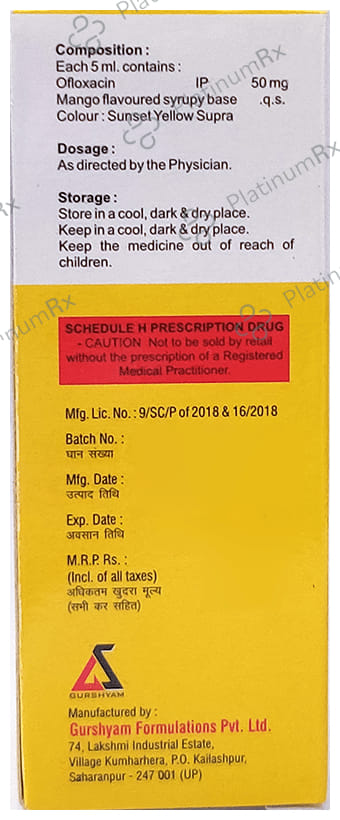 Oflamon 50 Oral Suspension