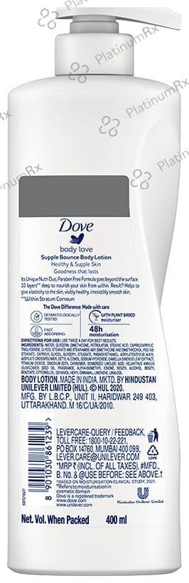 Dove Body Love Supple Bounce Body Lotion 400ml