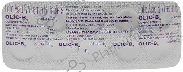 Olic B6 5000mcg/10mg Tablet 10s
