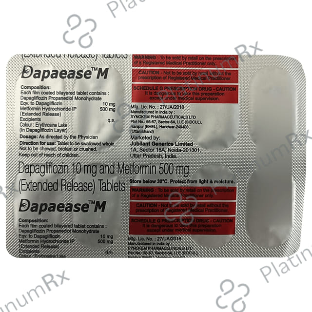 Dapaease M Tablet ER