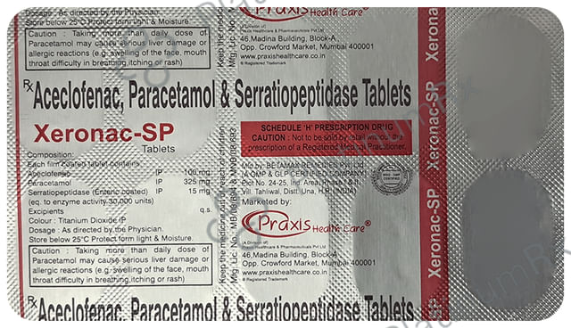 Xeronac SP 100/325/15mg Tablet 10s