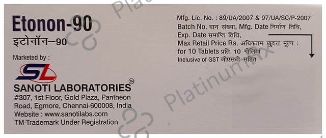 Etonon 90mg Tablet 10s