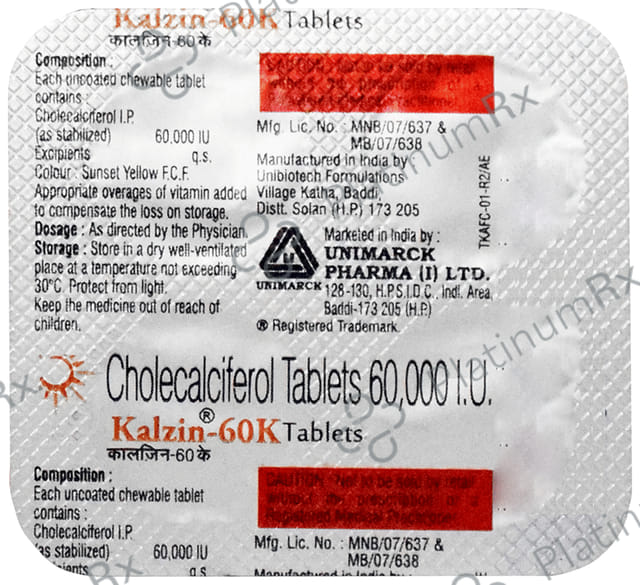 Kalzin 60000IU Tablet 4s