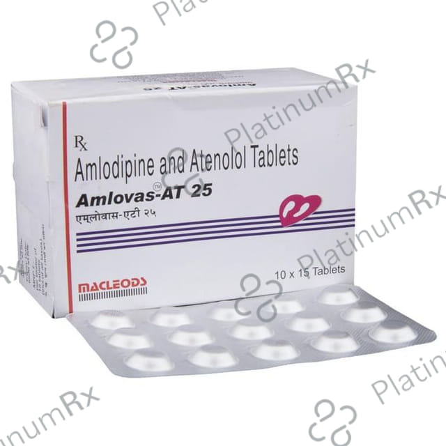 Amlovas AT 5/25mg Tablet 15s