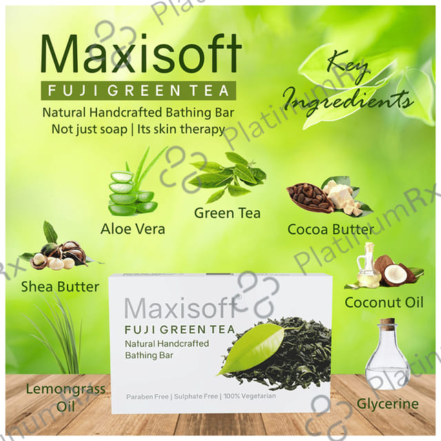 Maxisoft Fuji Green Tea Bathing Bar (75gm Each) 1 units