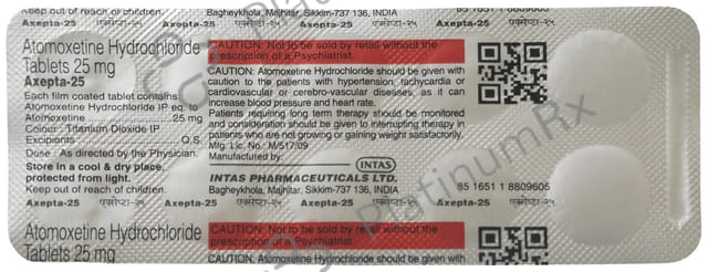 Axepta 25mg Tablet 10s
