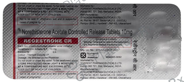 Regestrone CR 10mg Tablet 10s