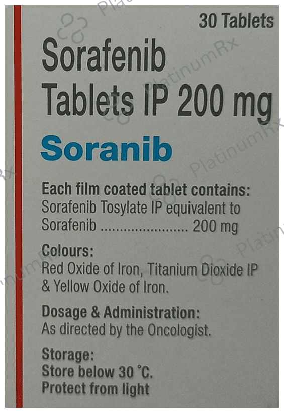 Soranib 200mg Tablet 30s