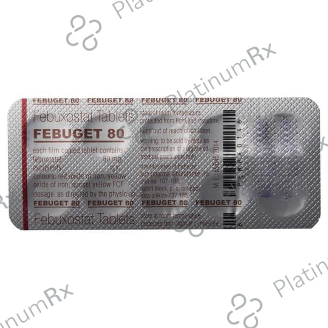 Febuget 80mg Tablet 10s