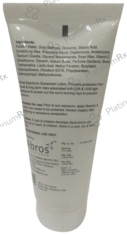 Abros Sun Protection Sunscreen Lotion SPF 30+ 100ml