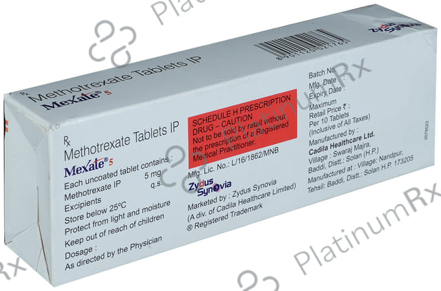Mexate 5mg Tablet 10s