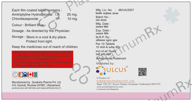 Amsha Forte 25/10mg Tablet 10s