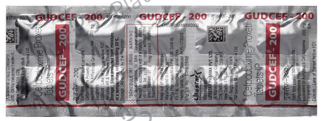 Gudcef 200mg Tablet 10s