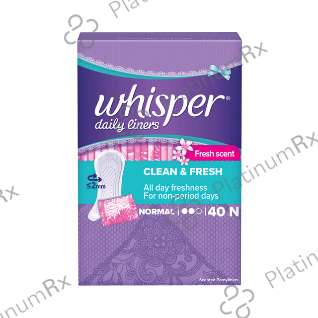 Whisper Daily Liners - All Day Clean & Fresh for Non-Period Days