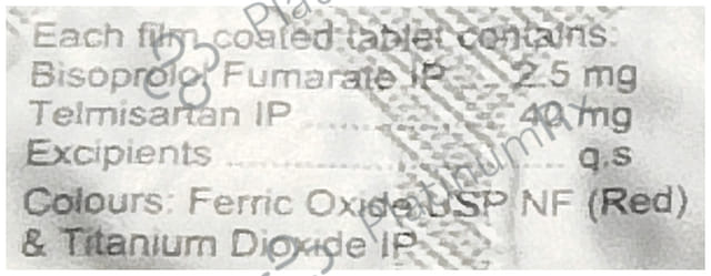 Cresar BS 2.5/40mg Tablet 10s