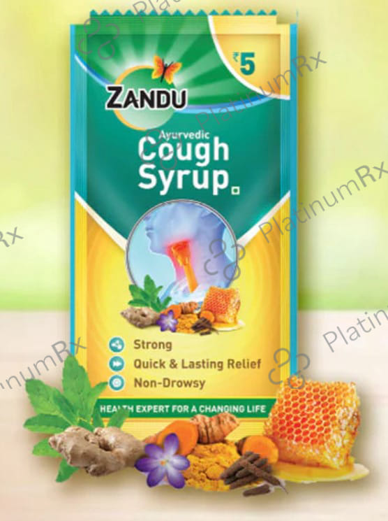 Zandu Cough Syrup Sachets 72s