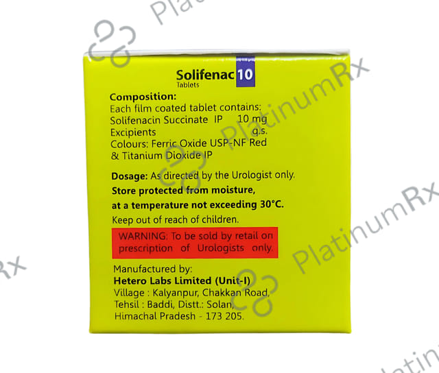 Solifenac 10mg Tablet 15s