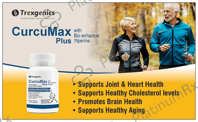 Trexgenics Curcumax Plus Curcumin Turmeric Veg Capsule