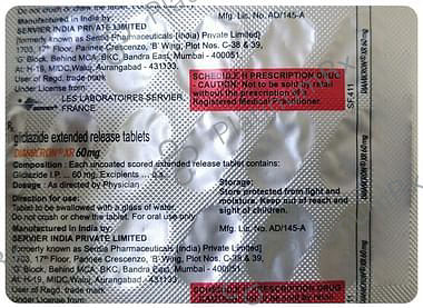 Diamicron XR 60mg Tablet 15s