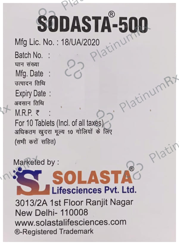 Sodasta 500 Tablet
