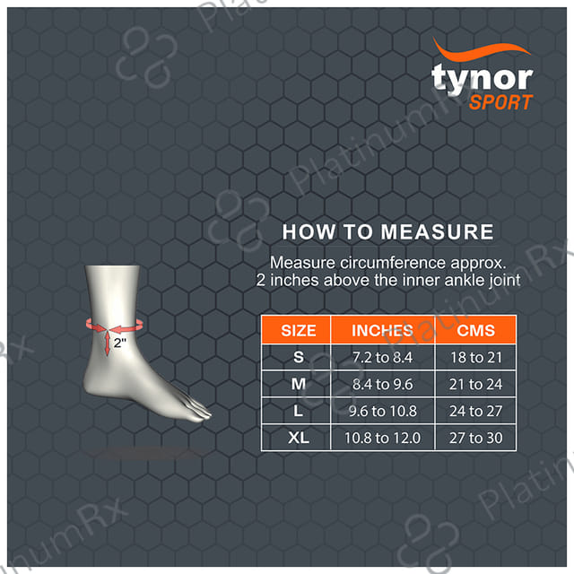 Tynor Ankle Support Air Pro Medium Black & Green