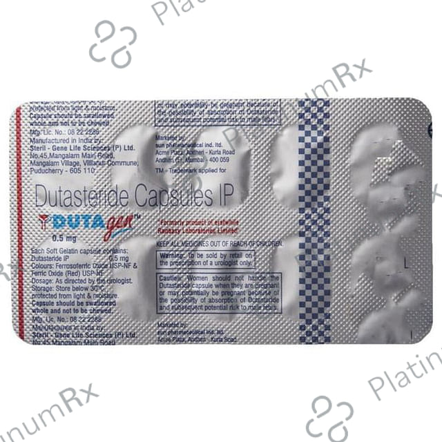 Dutagen 0.5mg Capsule 10s