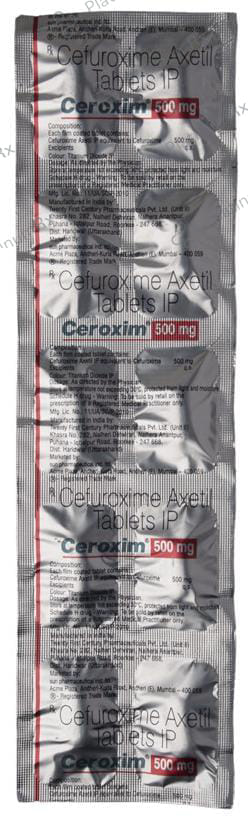 Ceroxim 500mg Tablet 10s