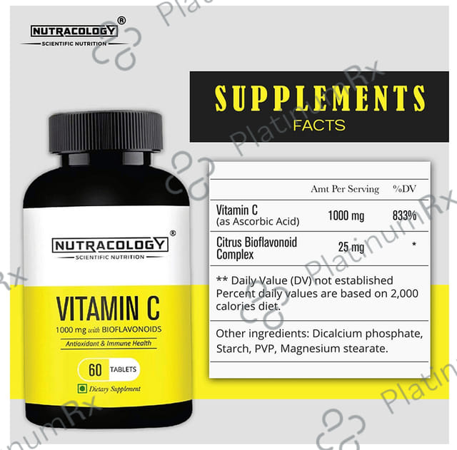 Nutracology Vitamin C 1000mg Bioflavonoids Tablet 60s