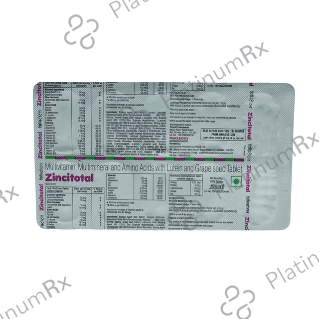 Zincitotal C Tablet 10s