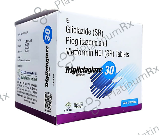 Trigliclaglaze 30/15/500mg Tablet 15s