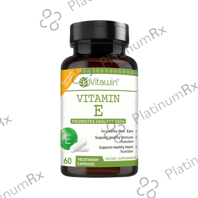 Vitawin Vitamin E 10mg - Vegetarian Capsule for Skin, Eyes, Heart & Immunity