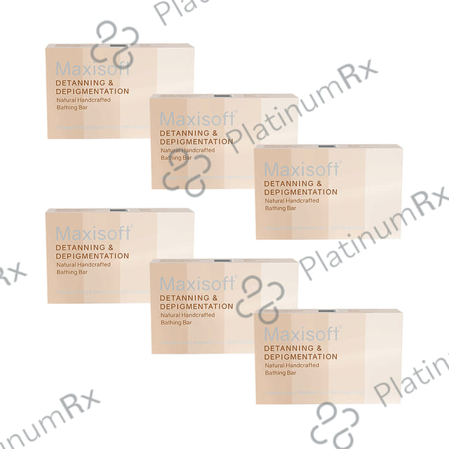 Maxisoft Detanning & Depigmentation Bathing Bar (75gm Each) 6 units