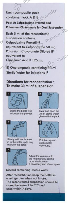 Microcef CV 50/31.25mg Dry Syrup 30ml