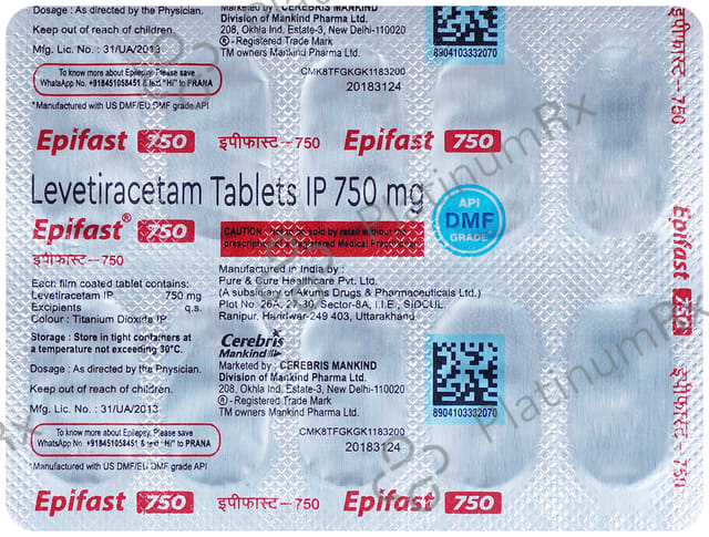 Epifast 750mg Tablet 10s