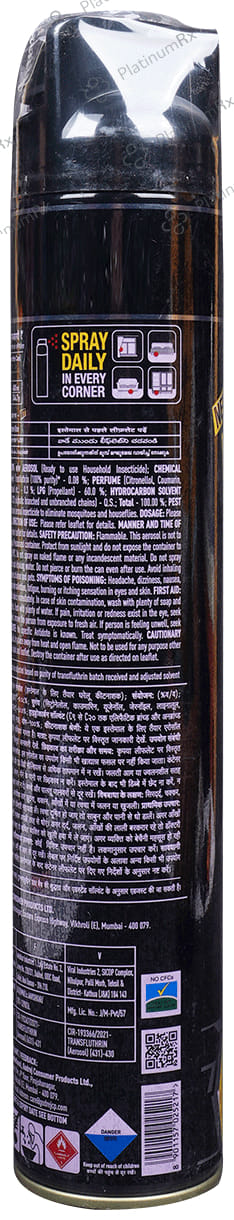 Hit Flies & Mosquitoes Black Insect Killer Spray