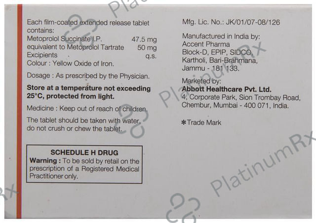 Supermet XL 50mg Tablet 15s
